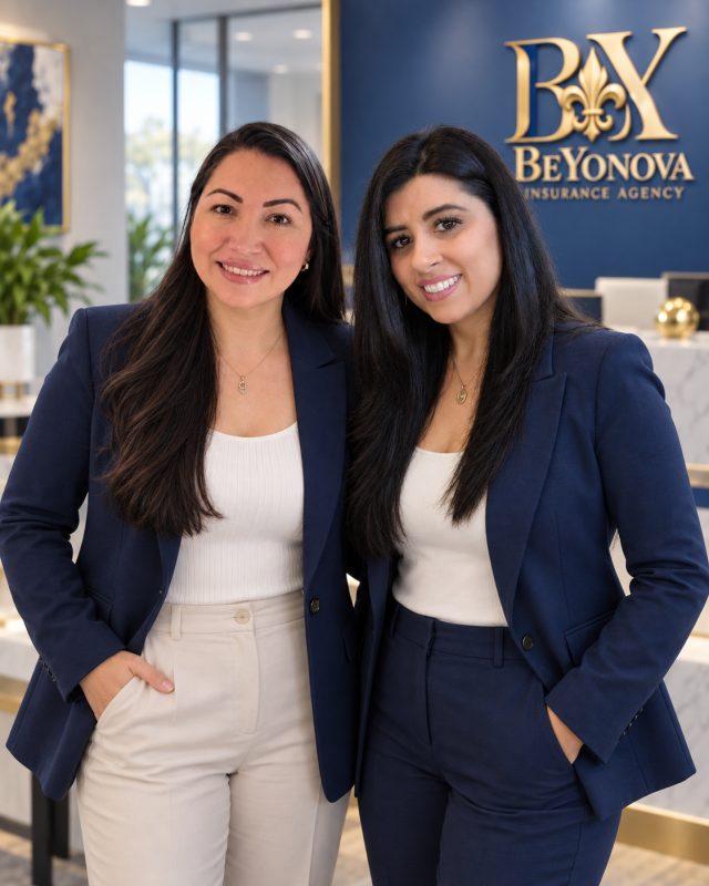Beatriz y Yoly en la oficina de BeYoNova Insurance Agency